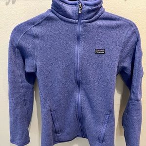 Patagonia XS better sweater full zip in periwinkle color